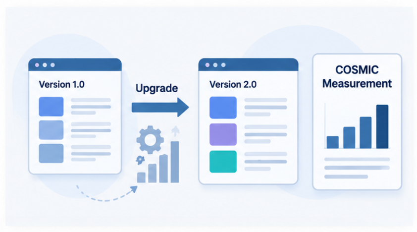 COSMIC Measurement of a Software Version Upgrade